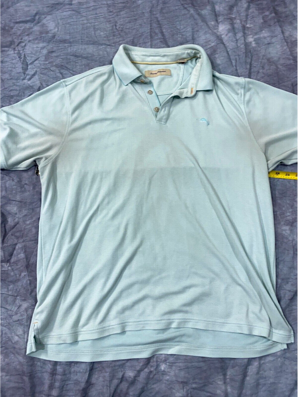 TOMMY BAHAMA Light Blue Golf POLO Shirt Mens XL Pre-Owned NICE!!